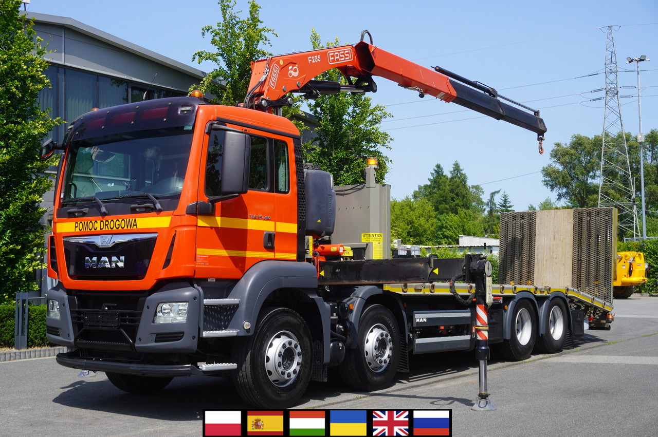 MAN TGS 35.360 E6 8x2 / FASSI F235 crane / 6.5 T cap. / 8.3 m reach - Camion porte-voitures, Camion grue: photos 1 MAN TGS 35.360 E6 8x2 / FASSI F235 crane / 6.5 T cap. / 8.3 m reach - Camion porte-voitures, Camion grue: photos 1