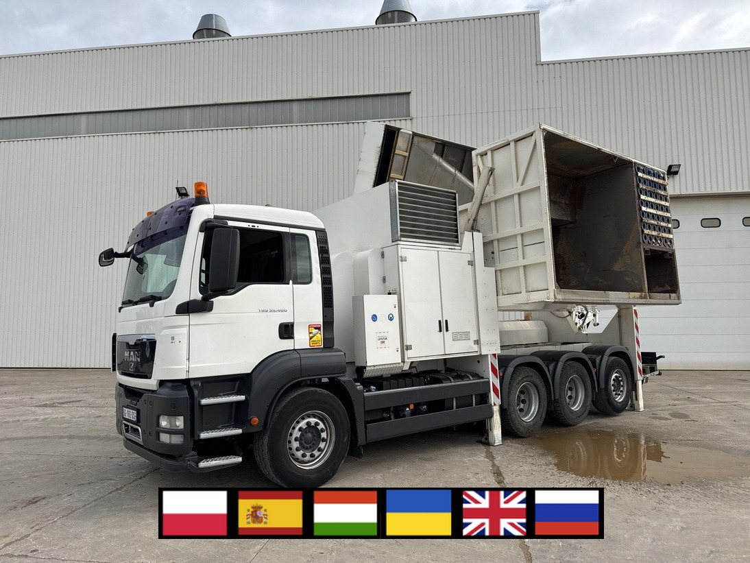 MAN TGS 35.480 8x4 / MTS 4A14T 36.000V vacuum truck / 10 m3 - Camion hydrocureur: photos 1 MAN TGS 35.480 8x4 / MTS 4A14T 36.000V vacuum truck / 10 m3 - Camion hydrocureur: photos 1