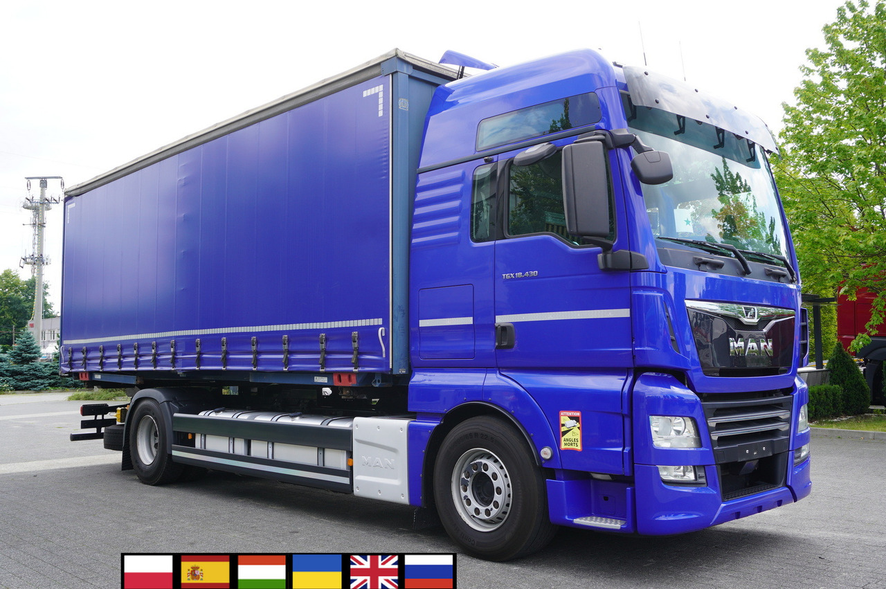 MAN TGX 18.430 / Curtainsider 18 EPAL / Sleeper cab / 2021 / 4 units - Camion porte-conteneur/ Caisse mobile: photos 1 MAN TGX 18.430 / Curtainsider 18 EPAL / Sleeper cab / 2021 / 4 units - Camion porte-conteneur/ Caisse mobile: photos 1