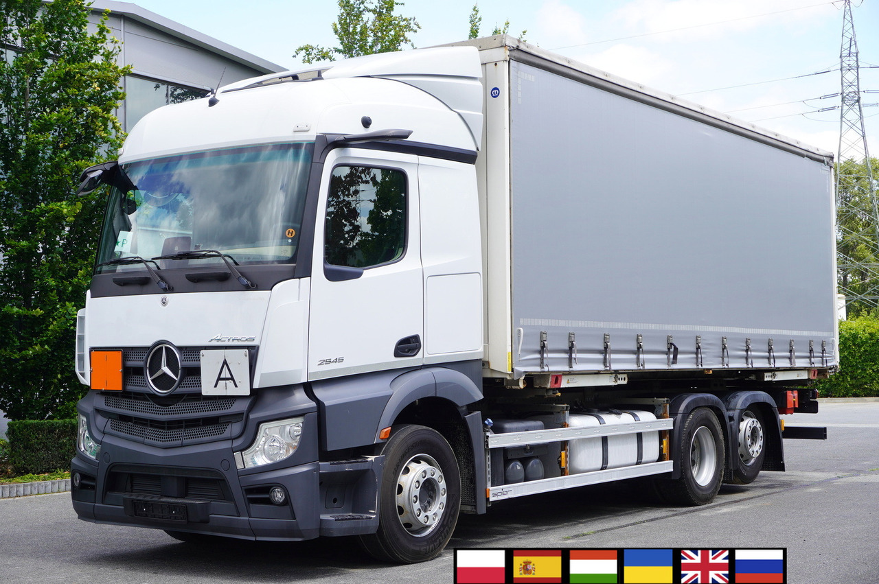 MERCEDES-BENZ Actros 2545 6×2 MP5 / ADR AT / Curtainsider 18 EPAL - Camion à rideaux coulissants: photos 1 MERCEDES-BENZ Actros 2545 6×2 MP5 / ADR AT / Curtainsider 18 EPAL - Camion à rideaux coulissants: photos 1