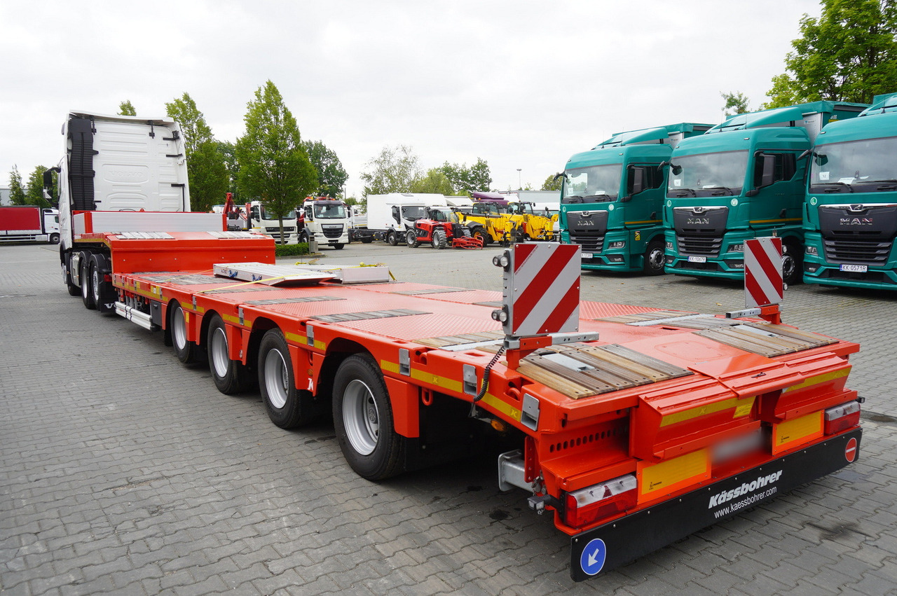 VOLVO FH 500 6 × 2 Globetrotter XL / 2023 / 114 thousand km / Brand-new low-loader Kässbohrer LB3E semi-trailer - Camion porte-voitures: photos 4 VOLVO FH 500 6 × 2 Globetrotter XL / 2023 / 114 thousand km / Brand-new low-loader Kässbohrer LB3E semi-trailer - Camion porte-voitures: photos 4