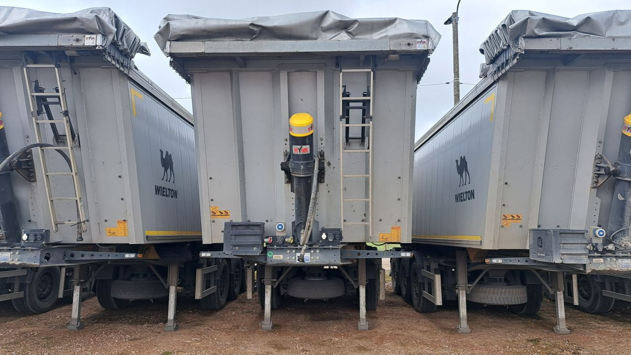 WIELTON NW-3 / weight 6.2 t / capacity 38m3 / Electrically folded roof / Teflon / 20 units, 2022 - Semi-remorque benne: photos 3 WIELTON NW-3 / weight 6.2 t / capacity 38m3 / Electrically folded roof / Teflon / 20 units, 2022 - Semi-remorque benne: photos 3