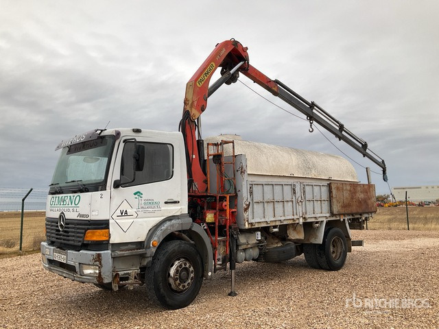 1998 Mercedes-Benz Atego 1823 1998 Palfinger PK14080 5640 kg ... Dump Truck with Crane - Camion benne: photos 1 1998 Mercedes-Benz Atego 1823 1998 Palfinger PK14080 5640 kg ... Dump Truck with Crane - Camion benne: photos 1