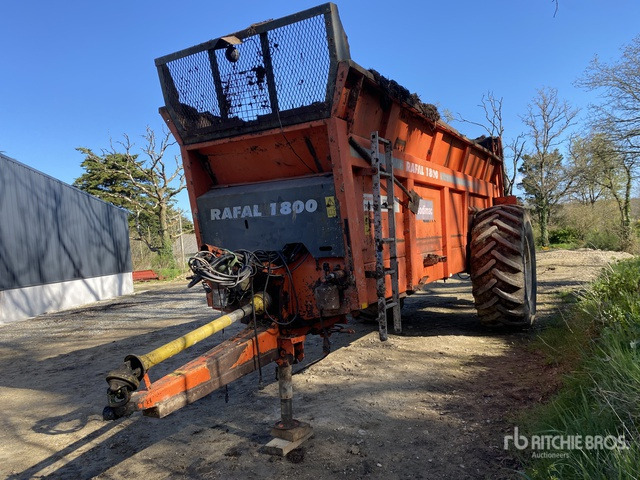 2008 Sodimac Rafal 1800 S/A Epandeur A Fumier 1 Essieu Manure Spreader - Broyeur/ Épareuse: photos 2 2008 Sodimac Rafal 1800 S/A Epandeur A Fumier 1 Essieu Manure Spreader - Broyeur/ Épareuse: photos 2
