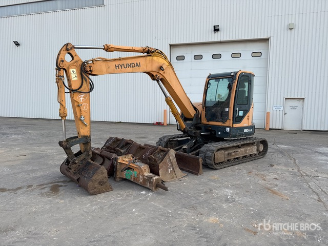 2014 Hyundai R80CR-9 Mini-Pelle Mini Excavator: <6.6t - Mini pelle: photos 2 2014 Hyundai R80CR-9 Mini-Pelle Mini Excavator: <6.6t - Mini pelle: photos 2