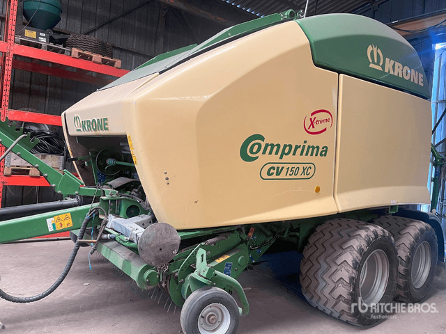2017 Krone Comprima CV150XC Presse Enrubanneuse 2 Essieux T/A Round Baler - Presse à balles rondes: photos 2 2017 Krone Comprima CV150XC Presse Enrubanneuse 2 Essieux T/A Round Baler - Presse à balles rondes: photos 2