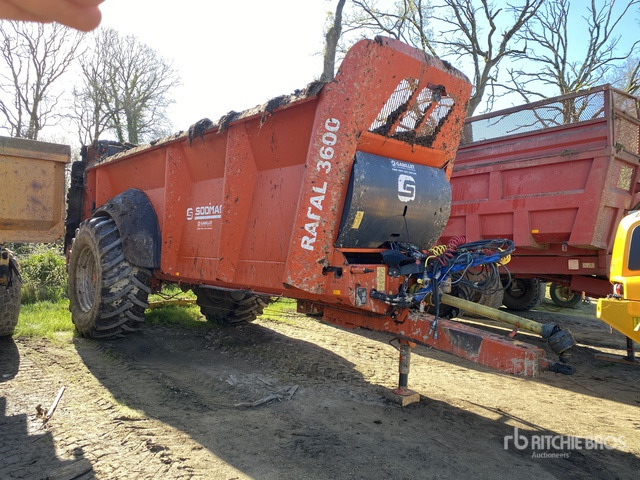 2018 Sodimac Rafal 3600 S/A Epandeur A Fumier 1 Essieu Manure Spreader - Broyeur/ Épareuse: photos 1 2018 Sodimac Rafal 3600 S/A Epandeur A Fumier 1 Essieu Manure Spreader - Broyeur/ Épareuse: photos 1