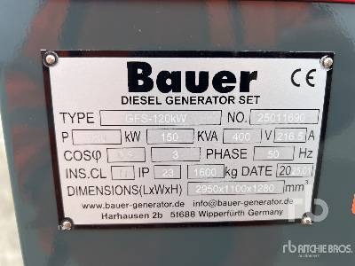 BAUER GFS-120KW 150 kVA Skid-Mounted (Unused) - Groupe électrogène: photos 5 BAUER GFS-120KW 150 kVA Skid-Mounted (Unused) - Groupe électrogène: photos 5