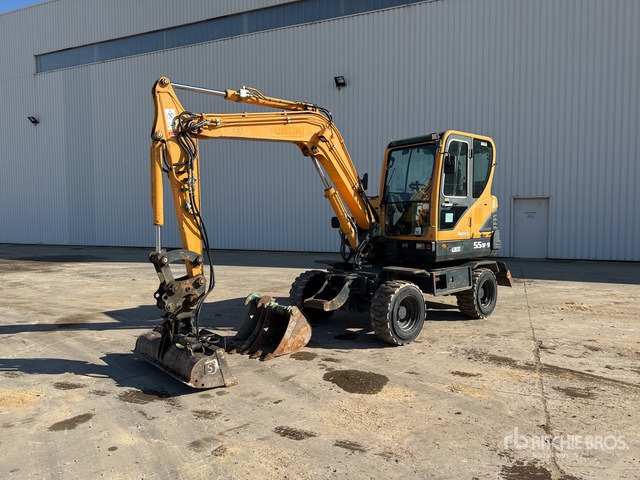 Hyundai R55W9 Pelle hydraulique sur roues - Pelle sur pneus: photos 1 Hyundai R55W9 Pelle hydraulique sur roues - Pelle sur pneus: photos 1