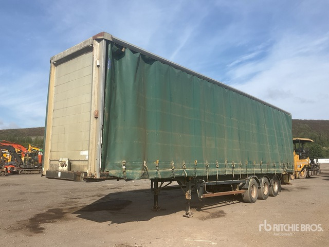 2000 Crane Fruehauf PJDSA3 13.4 m Tri/A Curtain Side Trailer - Broyeur/ Épareuse: photos 1 2000 Crane Fruehauf PJDSA3 13.4 m Tri/A Curtain Side Trailer - Broyeur/ Épareuse: photos 1