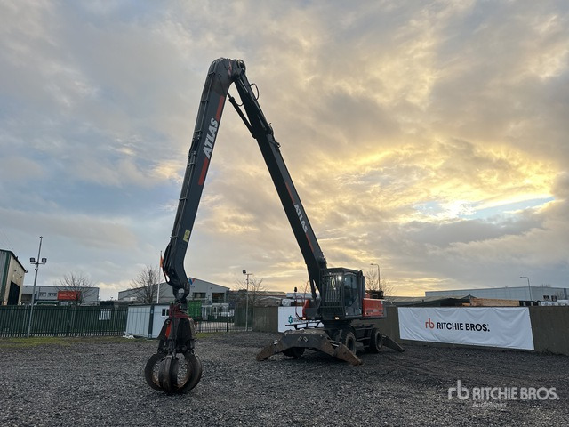 2018 Atlas 350MH Blue Wheel Material Handler - Pelle de manutention: photos 2 2018 Atlas 350MH Blue Wheel Material Handler - Pelle de manutention: photos 2