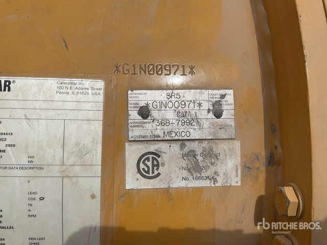 2020 Cat C32 1137 kVA Skid-Mounted (Inoperable) Generator Set - Groupe électrogène: photos 5 2020 Cat C32 1137 kVA Skid-Mounted (Inoperable) Generator Set - Groupe électrogène: photos 5