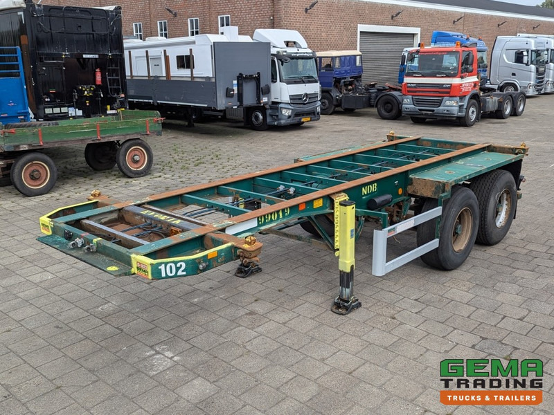 Flandria COP2B 2-Assen ROR Drumbrakes - Steel Suspension - 3140KG - 20FT (O1872) - Semi-remorque porte-conteneur/ Caisse mobile: photos 4 Flandria COP2B 2-Assen ROR Drumbrakes - Steel Suspension - 3140KG - 20FT (O1872) - Semi-remorque porte-conteneur/ Caisse mobile: photos 4