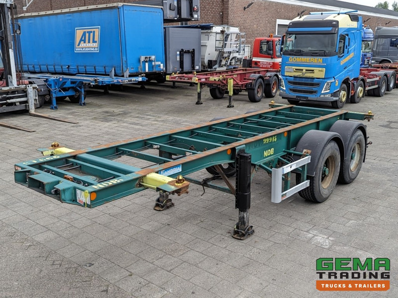 Flandria OP CC 2A 20FT 2-Assen ROR DrumBrakes - Leaf Suspension - 3120KG - 3 identical units in stock! (O1868) - Semi-remorque porte-conteneur/ Caisse mobile: photos 4 Flandria OP CC 2A 20FT 2-Assen ROR DrumBrakes - Leaf Suspension - 3120KG - 3 identical units in stock! (O1868) - Semi-remorque porte-conteneur/ Caisse mobile: photos 4