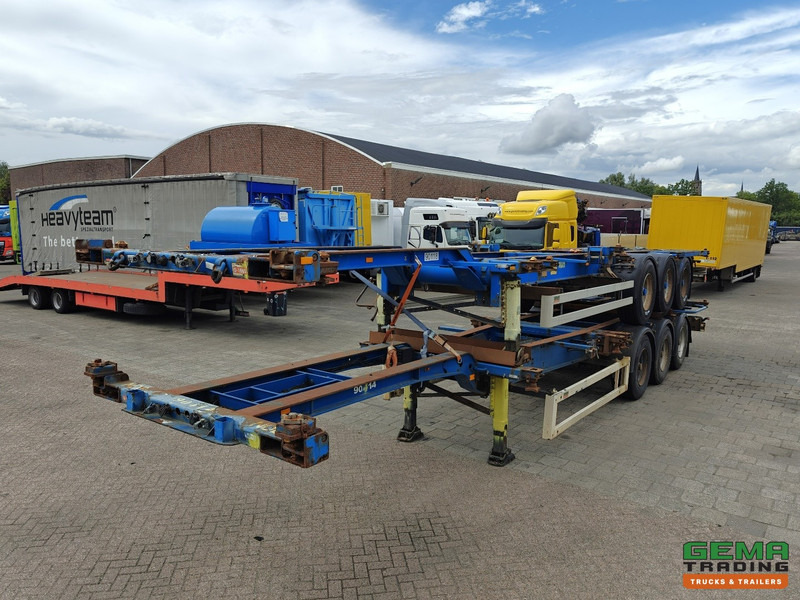 Krone SDC 27 3-assen BPW - DrumBrakes - 4700KG - 2x 20FT 1x 30FT 1x40FT - Pakket van 2 - Semi-remorque porte-conteneur/ Caisse mobile: photos 2 Krone SDC 27 3-assen BPW - DrumBrakes - 4700KG - 2x 20FT 1x 30FT 1x40FT - Pakket van 2 - Semi-remorque porte-conteneur/ Caisse mobile: photos 2