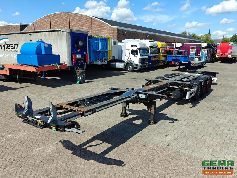 Pacton ET3 3-Assen Valx - MULTI - Schijfremmen - LiftAs - 3x Uitschuifbaar - ADR lekbak - Semi-remorque porte-conteneur/ Caisse mobile: photos 1 Pacton ET3 3-Assen Valx - MULTI - Schijfremmen - LiftAs - 3x Uitschuifbaar - ADR lekbak - Semi-remorque porte-conteneur/ Caisse mobile: photos 1