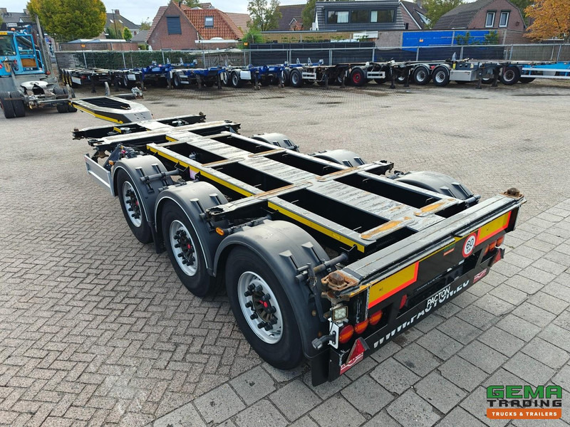 Pacton TXC343 3-Assen SAF - Schijfremmen - LiftAs - VasteKop - Alle Aansluitingen - 4740KG - Semi-remorque porte-conteneur/ Caisse mobile: photos 2 Pacton TXC343 3-Assen SAF - Schijfremmen - LiftAs - VasteKop - Alle Aansluitingen - 4740KG - Semi-remorque porte-conteneur/ Caisse mobile: photos 2