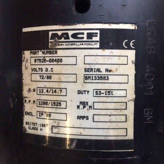 Pump motor 72/80V for Caterpillar - Moteur et pièces pour Matériel de manutention: photos 3 Pump motor 72/80V for Caterpillar - Moteur et pièces pour Matériel de manutention: photos 3