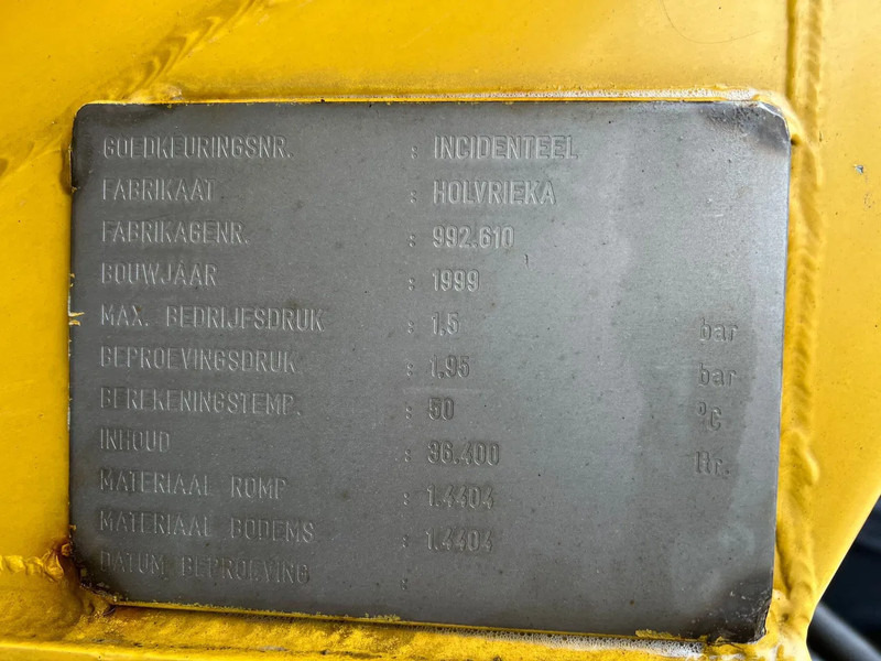 Semi-remorque citerne Burg 36m3 Mestoplegger Geijkte weging Bemonstering 2x stuuras: photos 8