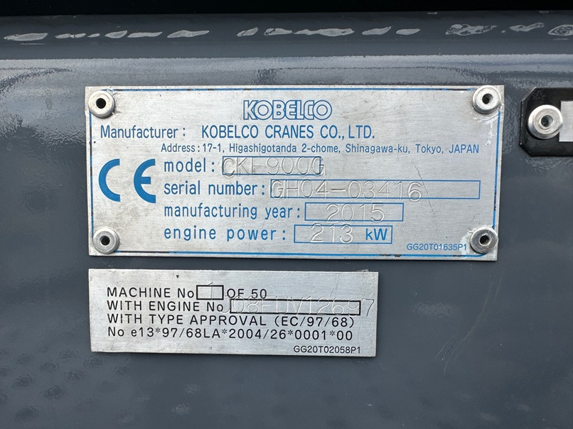 Grue sur chenilles KOBELCO CKE900G-2 - 100 Ton Crawler Crane - Excellent Condition: photos 5