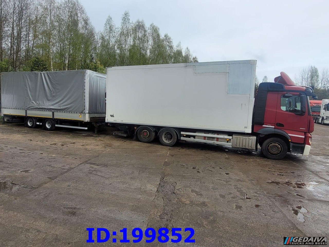 MERCEDES-BENZ Actros 2551 6x2 Euro5 + tilt trailer - Camion fourgon: photos 2 MERCEDES-BENZ Actros 2551 6x2 Euro5 + tilt trailer - Camion fourgon: photos 2