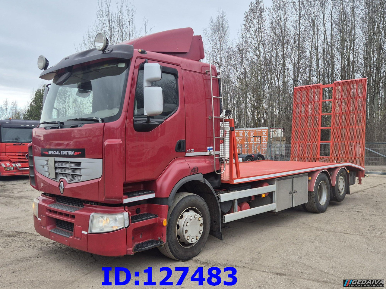 RENAULT Premium 460 6x2 (Steering axel) Euro5 - Camion plateau: photos 1 RENAULT Premium 460 6x2 (Steering axel) Euro5 - Camion plateau: photos 1