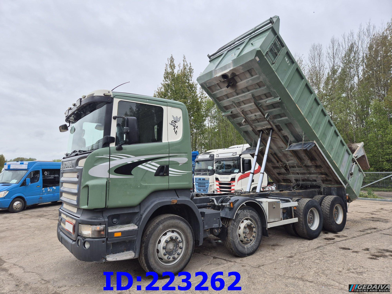 SCANIA R420 8X4 Steering axle - Big axle - Full steel - Camion benne: photos 1 SCANIA R420 8X4 Steering axle - Big axle - Full steel - Camion benne: photos 1