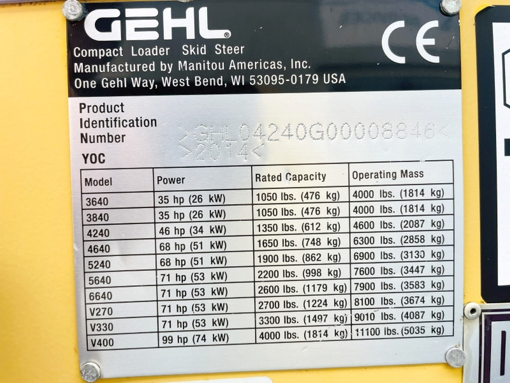 Gehl SL4240 (4035) - Mini chargeuse: photos 3 Gehl SL4240 (4035) - Mini chargeuse: photos 3