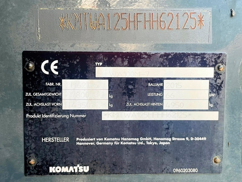 Komatsu WA100M-7 (3823) - Chargeuse sur pneus: photos 4 Komatsu WA100M-7 (3823) - Chargeuse sur pneus: photos 4