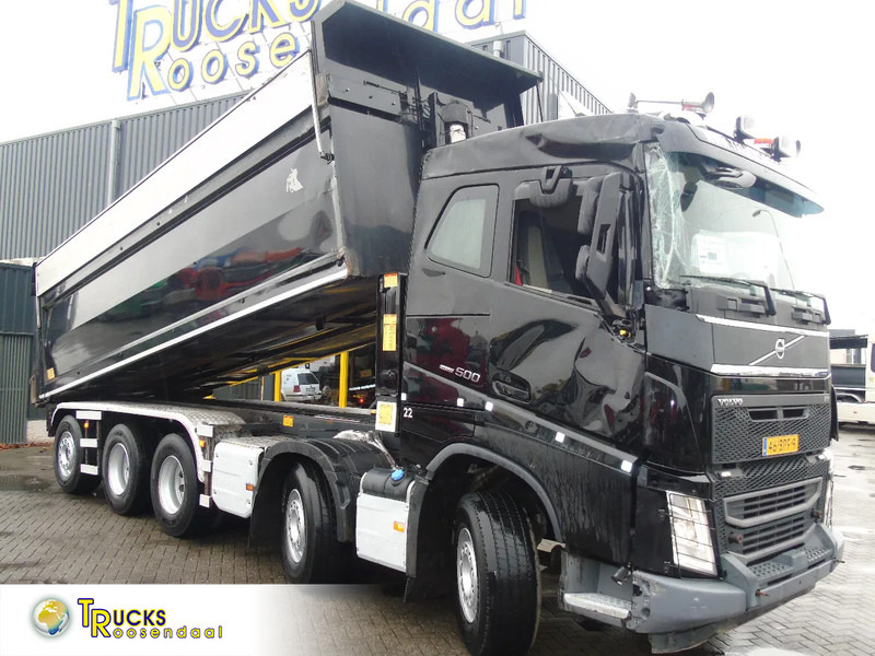 Volvo FH 500 + 10X4 + 33 CUB + SMALL DAMAGE CAB - Camion benne: photos 1 Volvo FH 500 + 10X4 + 33 CUB + SMALL DAMAGE CAB - Camion benne: photos 1