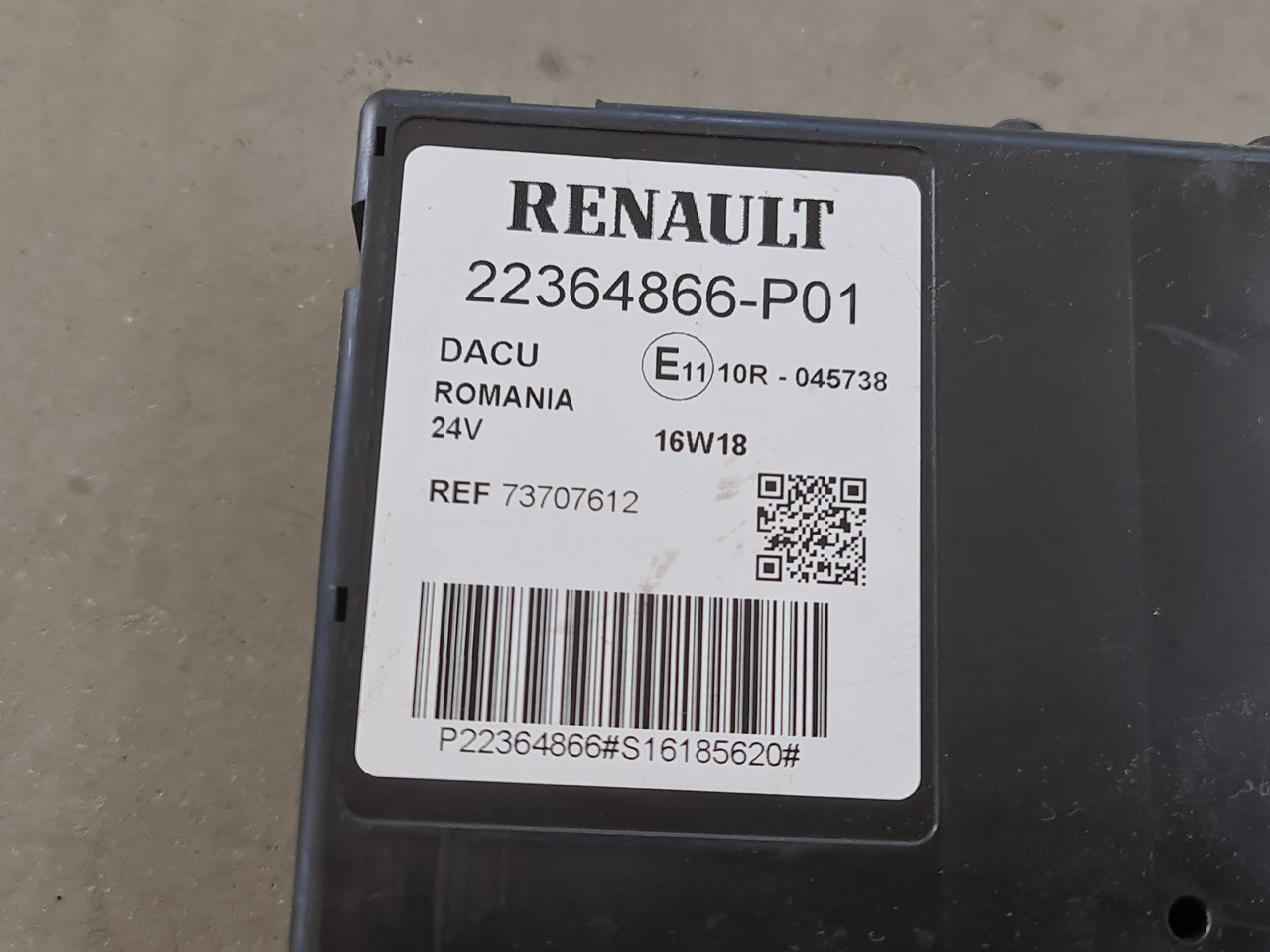 RENAULT RANGE T / DACU CONTROL UNIT / 22364866-P01 - Bloc de gestion: photos 4 RENAULT RANGE T / DACU CONTROL UNIT / 22364866-P01 - Bloc de gestion: photos 4