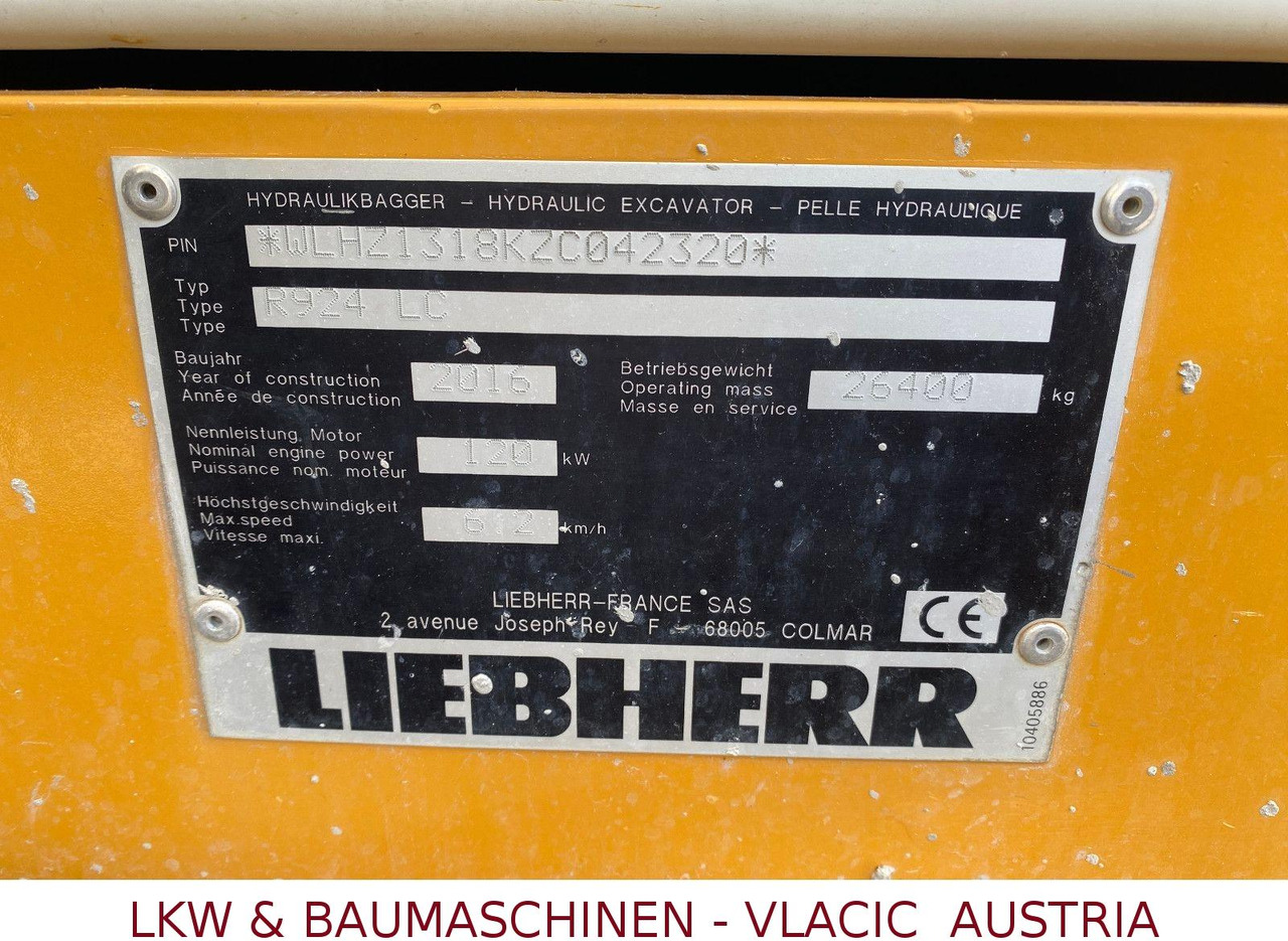 Pelle sur chenille Liebherr R 924 LC: photos 13