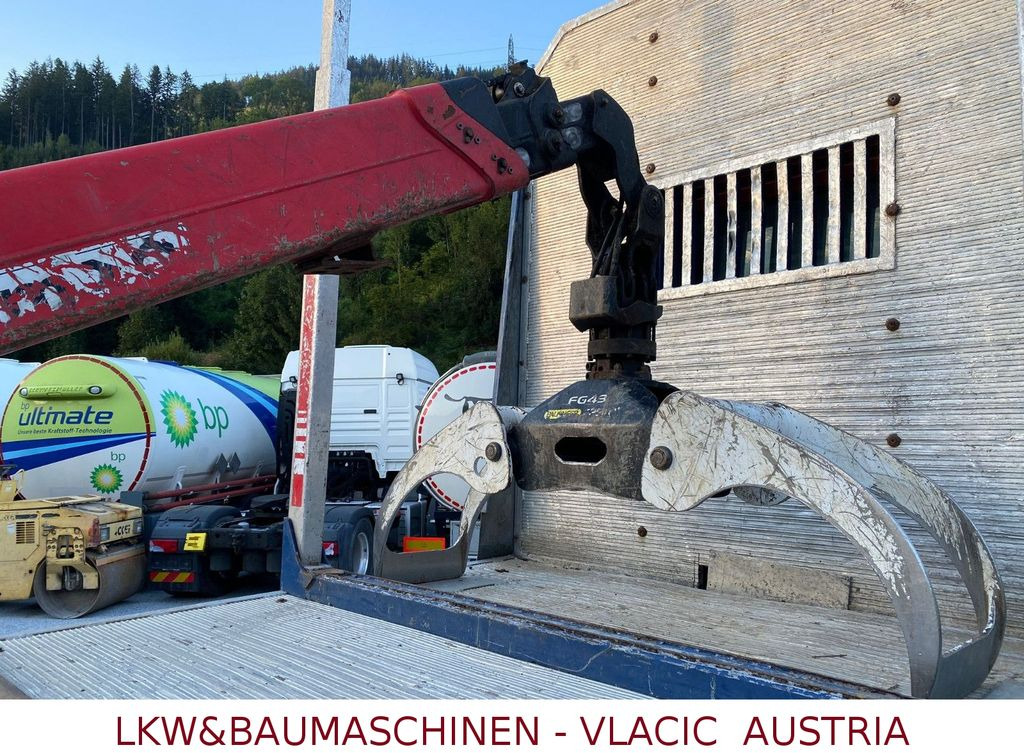 Camion grumier, Camion grue MAN TGS Holztransporter mit Kran Palfinger: photos 12