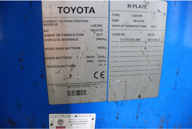 Toyota LSE200 - Préparateur de commandes: photos 2 Toyota LSE200 - Préparateur de commandes: photos 2
