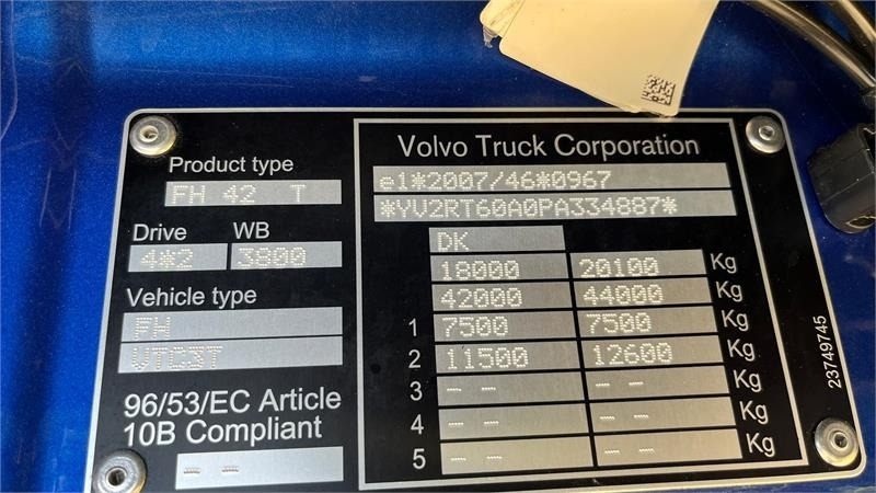 Volvo FH 540 Globetrotter XL, fuld luft affjedring og Al - Tracteur routier: photos 4 Volvo FH 540 Globetrotter XL, fuld luft affjedring og Al - Tracteur routier: photos 4