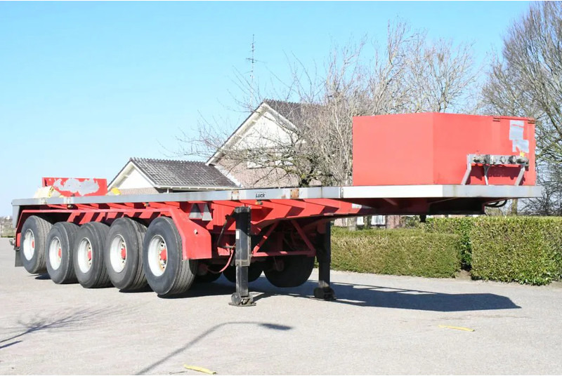 LUECK SPR75/5 5 achse BALLAST TRAILER 3x STEERAXLE!! - Semi-remorque plateau: photos 1 LUECK SPR75/5 5 achse BALLAST TRAILER 3x STEERAXLE!! - Semi-remorque plateau: photos 1