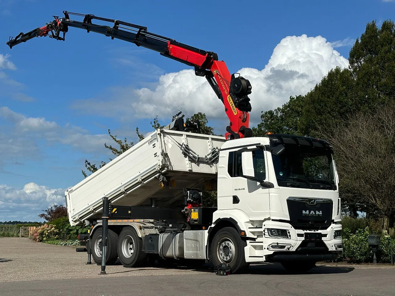 MAN TGS 26.430 2022!EURO6!! 6x2!! PALFINGER 23tm+JIB+LIER/WINCH!!DREISEITEN KIPPER/BORDMATIC!!9tkm - Camion benne, Camion grue: photos 1 MAN TGS 26.430 2022!EURO6!! 6x2!! PALFINGER 23tm+JIB+LIER/WINCH!!DREISEITEN KIPPER/BORDMATIC!!9tkm - Camion benne, Camion grue: photos 1