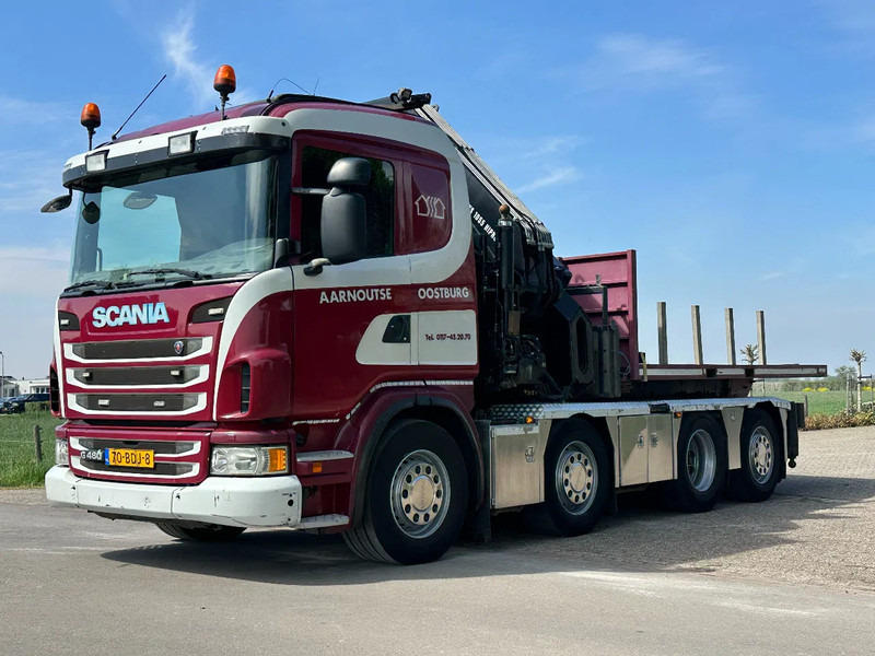 Tracteur routier Scania G480 !!TRUCK/TRACTOR!!!CRANE/GRUE/HIAB 105TM!!TOP!EURO6!!: photos 8