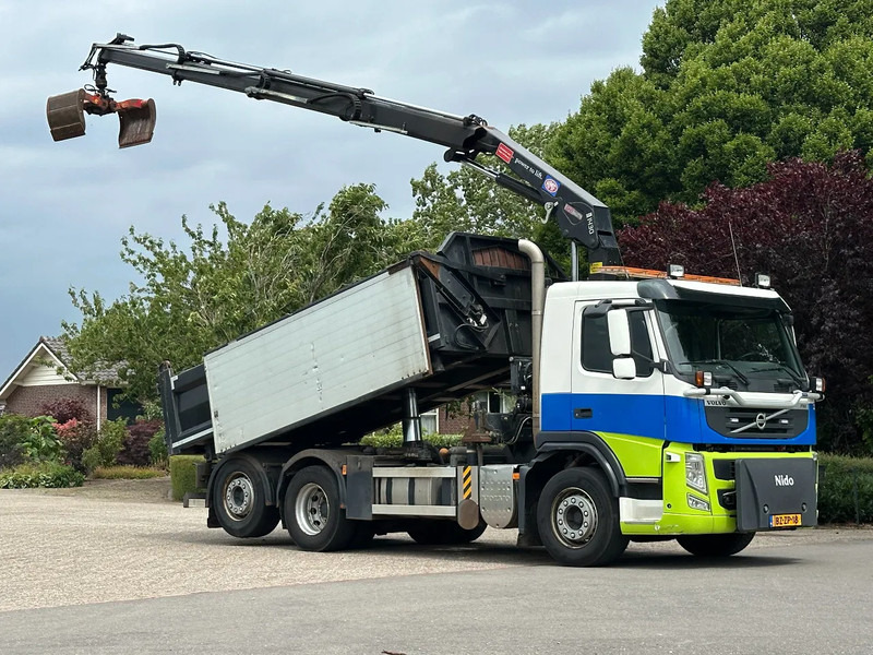 Camion benne, Camion grue Volvo FM 330 186dkm! !!6X2!!Kraan/KIPPER!!RADIO REMOTE! EX-GEMEENTE/KOMMUNAL!: photos 1