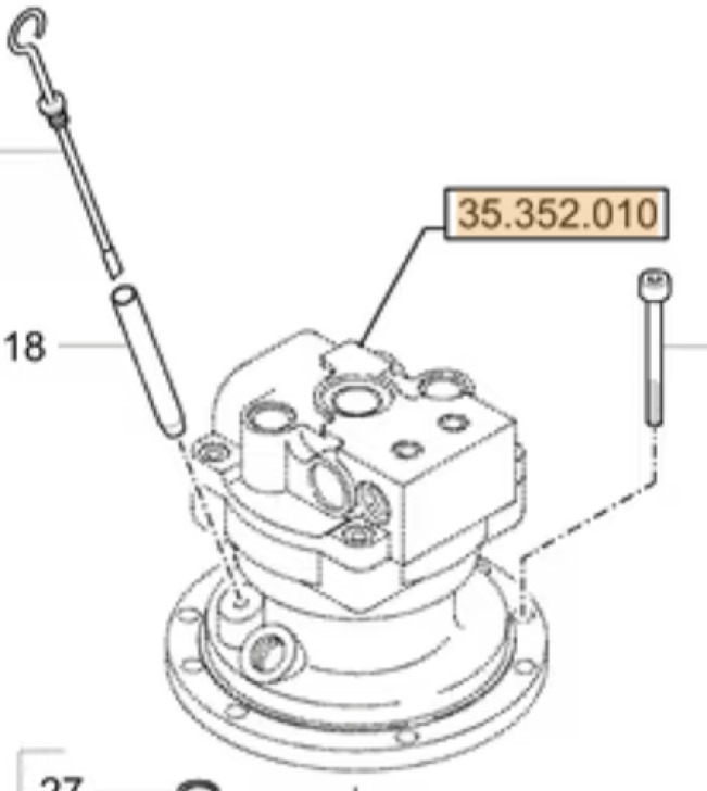 Case 31M9-10152SG8 - 31M9-10152SG - Moteur de rotation pour Engins de chantier: photos 1 Case 31M9-10152SG8 - 31M9-10152SG - Moteur de rotation pour Engins de chantier: photos 1