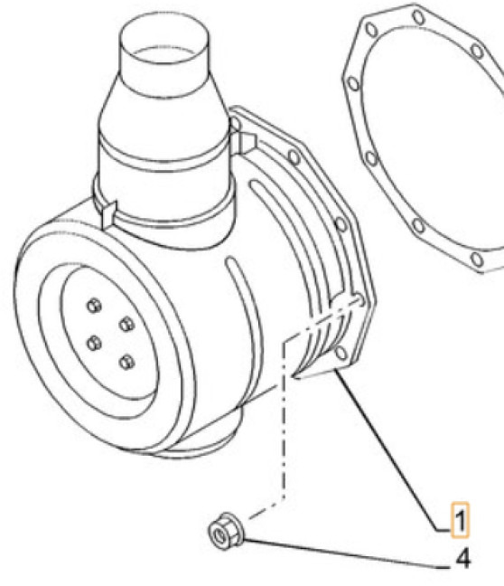 Case 51588952 - Catalyseur pour Engins de chantier: photos 1 Case 51588952 - Catalyseur pour Engins de chantier: photos 1