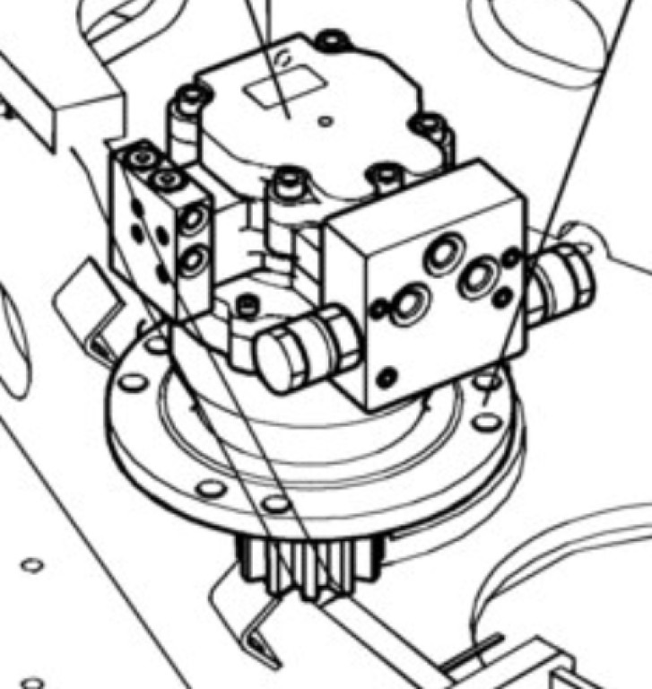 Case PY15V00012F2 - 72283621 - Moteur de rotation pour Engins de chantier: photos 1 Case PY15V00012F2 - 72283621 - Moteur de rotation pour Engins de chantier: photos 1