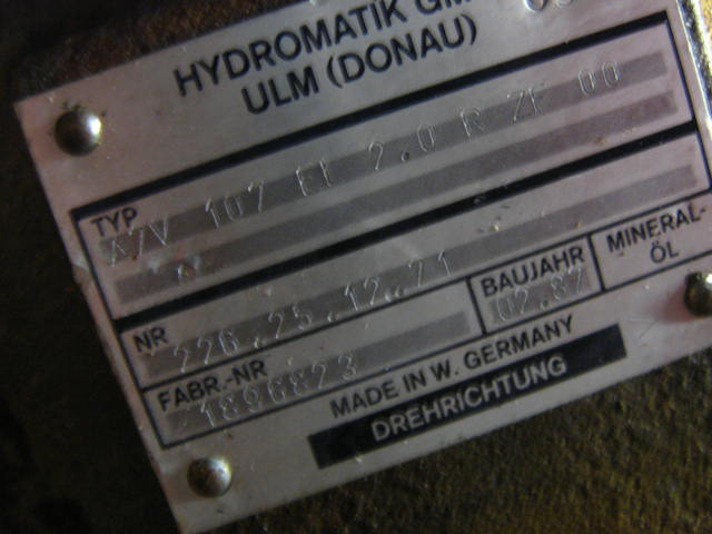 Hydromatik A7V107EL2.0RZF00 - - Moteur hydraulique pour Engins de chantier: photos 3 Hydromatik A7V107EL2.0RZF00 - - Moteur hydraulique pour Engins de chantier: photos 3