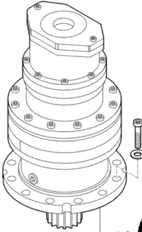 New Holland 152403282 - 71475935 - Moteur de rotation pour Engins de chantier: photos 1 New Holland 152403282 - 71475935 - Moteur de rotation pour Engins de chantier: photos 1