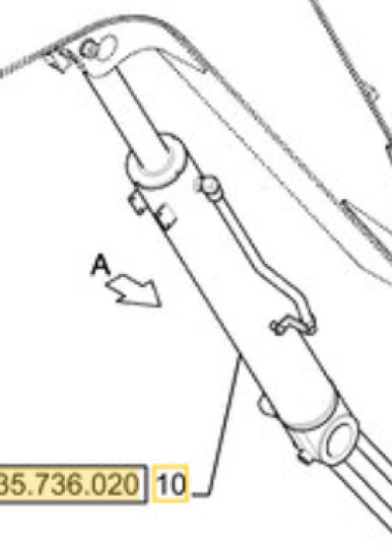 New Holland 31MK-52912CG - 31MK-52912 - Vérin hydraulique pour Engins de chantier: photos 3 New Holland 31MK-52912CG - 31MK-52912 - Vérin hydraulique pour Engins de chantier: photos 3