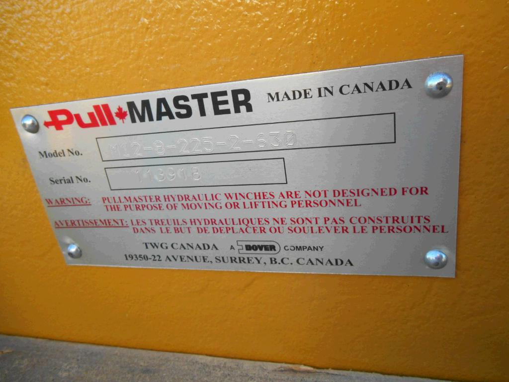 Pullmaster M12-8-225-2-630 - 2945778 - Treuil pour Engins de chantier: photos 4 Pullmaster M12-8-225-2-630 - 2945778 - Treuil pour Engins de chantier: photos 4