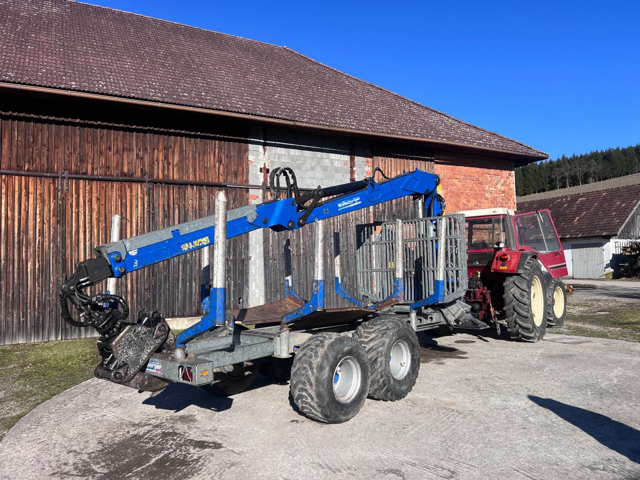 Binderberger RW14 mit Penz BP 8000L Kran - Remorque forestière: photos 2 Binderberger RW14 mit Penz BP 8000L Kran - Remorque forestière: photos 2