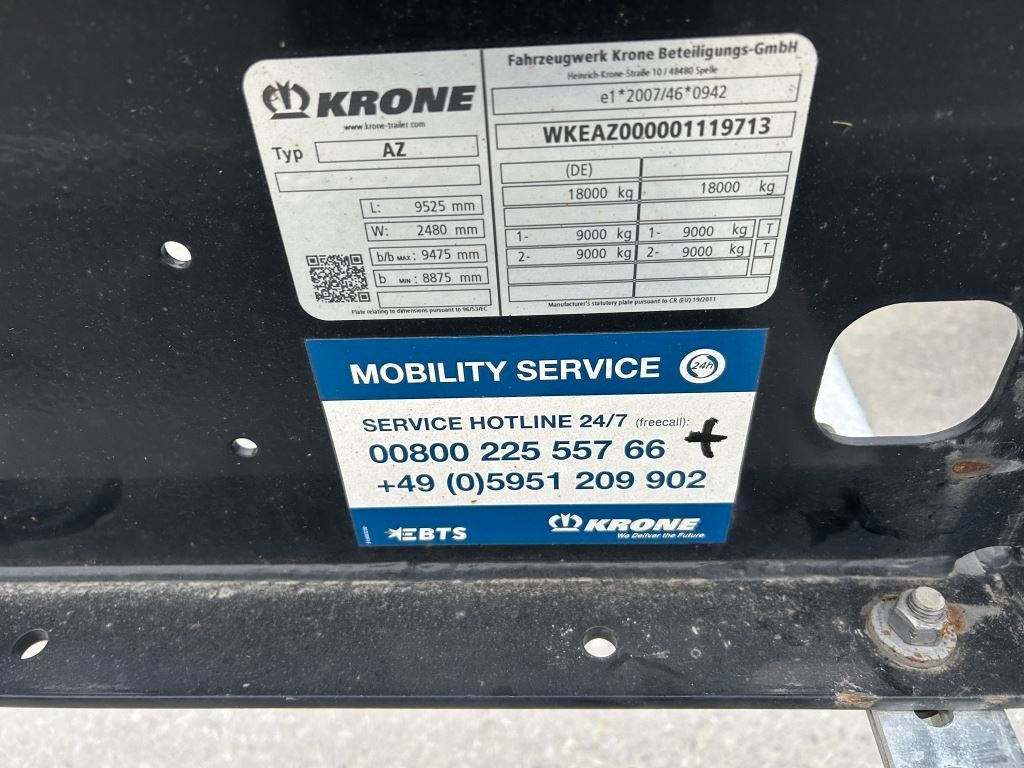 Krone 2 Achswechselfahrgestell, Typ: MAXI AZW 18 eL3B7 - Remorque porte-conteneur/ Caisse mobile: photos 4 Krone 2 Achswechselfahrgestell, Typ: MAXI AZW 18 eL3B7 - Remorque porte-conteneur/ Caisse mobile: photos 4