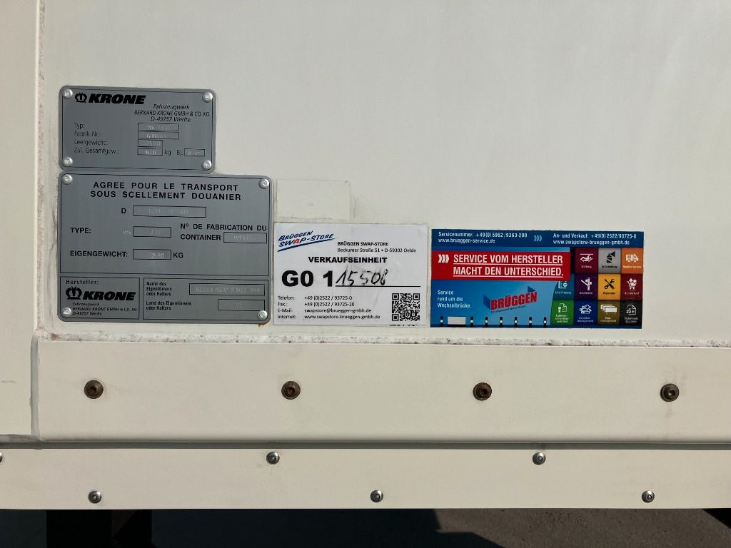 Carrosserie fourgon Krone Wechselbrücke Kühlaufbau: photos 7 Carrosserie fourgon Krone Wechselbrücke Kühlaufbau: photos 7
