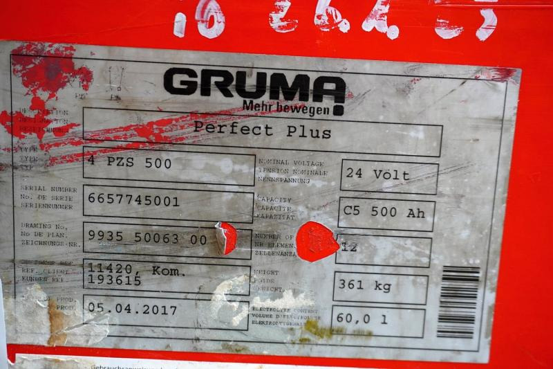 GRUMA 24 Volt 4 PzS 500 Ah - Accumulateur pour Matériel de manutention: photos 5 GRUMA 24 Volt 4 PzS 500 Ah - Accumulateur pour Matériel de manutention: photos 5